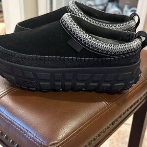 UGG Black and Gray Men's Slip-On Loafers. Women can also wear these.